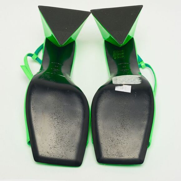 The Attico Green Patent Leather Piper Ankle Strap Sandals Size 40 - Picture 6 of 7